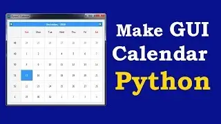 Python Make GUI Calendar With Pyside2