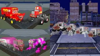CompilationThere's Horor Secret Place Truck Mixer Pink, Mack Builder 😱 SAKURA SCHOOL SIMULATOR