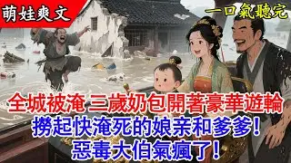 【完結小說】🌊 洪水吞沒村莊，惡毒大伯推我下水？3歲萌娃召喚豪華遊輪！全家吃火鍋饞哭鄰居！ | 空間囤貨 | 萌寶爽文#有聲書 #爽文 #萌娃 #萌寶 #空間#原創