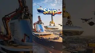 Build The Ship!🚢🛳 #shorts #ai #asmr #aiart #build #ship #manufacturing #shipbuilding