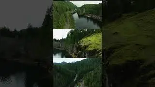 Journey in Moments: Glimpses of Tranquility at Trail Bridge Reservoir. #dronefootage #natureshort