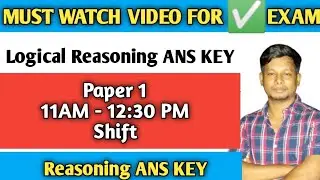 Logical Reasoning Answer key Jenpas ug 2022 Paper 1