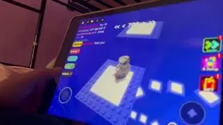 Playing Roblox 