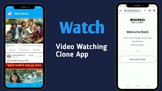 How To Make Movies And Videos Watching Like App Facebook Watch In Android Builder , Android Builder