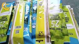 10~300pcs Straws packing machine hanging bag counting adjustable packaging quantity beverage straw