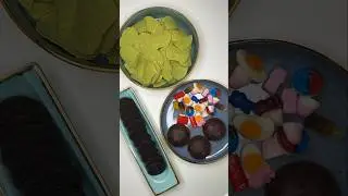 Filling platters with Avocado Lay’s, Oreos & gummies #shorts