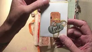 Autumn journal tall and skinny #autumndays #nonstoppapercrafts #flipthrough #journal #papercraft