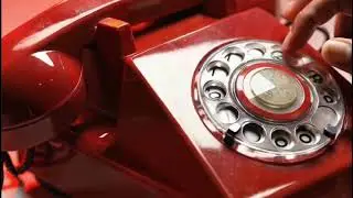 Calling the Past ☎️ | Red Rotary Phone ASMR Rotary|ASMR #relaxtion #asmr 