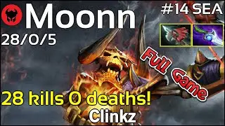 28 kills 0 deaths! Moonn [Mineski] plays Clinkz!!! Dota 2 Full Game 7.20
