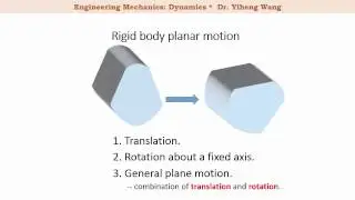 [2015] Dynamics 23: Rigid Body Planar Motion. Translation [with closed caption]
