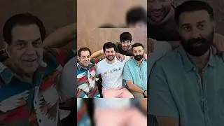 Sunny Deol 💫 Sons Karan & Rajveer 💞 Father Dharmendra #sunnydeol #dharmendra #shorts #ytshorts