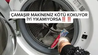 ÇAMAŞIR MAKİNESİ NASIL TEMİZLENİR👍 KÖTÜ KOKU VE KİREÇLERE SON✅#keşfet #temizlik #temizlikvlog