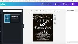 How to make a 60th birthday invitation Editable Template step by step on www.bobotemp.com