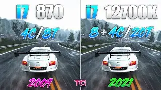 i7 1st 870 vs i7 12th 12700K - 12 Years Difference