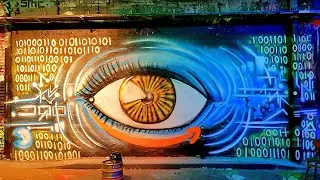 Black Light Graffiti Eye Mural 👁️ BBC Panorama Feature