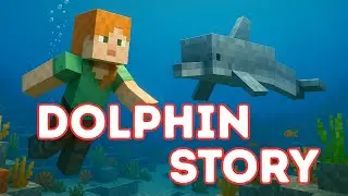 Alex and the Dolphin | Minecraft Educational Story About Real Dolphins