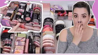 LIMPIANDO MI COLECCION DE COLORETES | DECLUTTERING MI COLECCION DE MAQUILLAJE