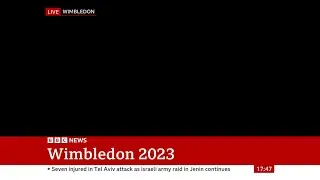 Lost line to sport presenter at Wimbledon on BBC News
