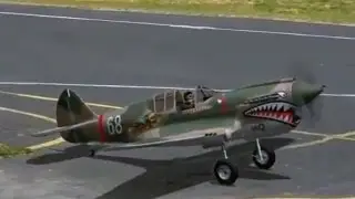 P-40 Warhawk Curtiss RC Airplane (Realflight RC Simulator)