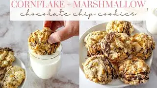 Cornflake & Marshmallow Chocolate Chip Cookies  | Easy Marshmallow Cornflake Recipe