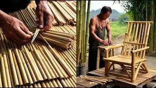 Make a pair of chopsticks & a bamboo chair || Not everyone has the patience to make