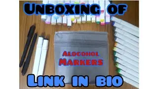 unboxing and reviewing Amazon corslet 60pcs Alocohol markers✨🥴|#art #anime #trending #unboxingvideo