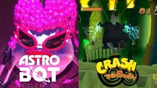 Astro Bot Rescue Mission Bosses with Crash Twinsanity Music Part 2