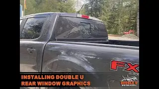 Installing Double U Rear Window Graphics