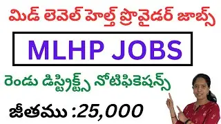 MLHP RECRUITMENT 2024 |AP MLHP Notification 2024 |AP MLHP / CHO Notification |MLHP JOBS 2 DISTRICTS