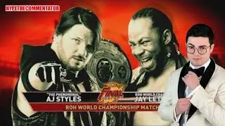Jay Lethal vs AJ Styles - ROH World Title: ROH Final Battle 2015 (Commentary)