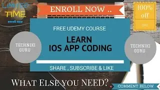 IOS app developement free !! Udemy course