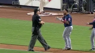 CLE@NYY: Aviles is ejected for arguing after the game