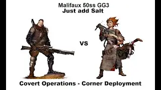 Malifaux Madness M3e GG3 50ss Lord Cooper (Explorers) vs McMourning 2 (Ressers) 