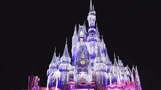 Cinderella CASTLE CHRISTMAS LIGHTING - Dream Lights HOLIDAY WISH Show! (Pandavision)