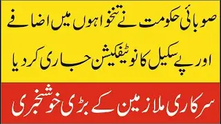 Breaking News Govt of KPK issued Notification of Increase in Pay and Revision of Pay Scales 2022