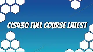 CIS430 Full Course Latest 2017 november
