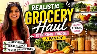 Realistic Grocery Haul | Stocking the Fridge & Pantry