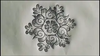 New year special rangoli 🌺 unique design 🌺 festival rangoli 🌺