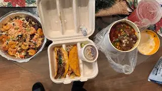 Trying Mexican food. 🥘 