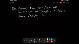 Counting Bitstrings Example 1