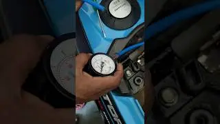 bs6 fuel pressure gauge machine se pressure check kare #bs6 #fuelpump #hero #viral  @nirajnj820