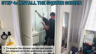 Expert Shower Screen Installation by Midas Shower Screen Singapore