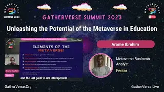 Arome Ibrahim - Unleashing the Potential of the Metaverse in Education