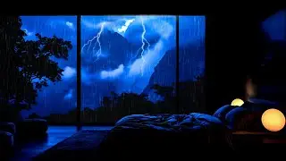 Rainhaven 🌙 Cozy Window Rain & Soft Thunder for Deep Sleep | Rain Sounds All Night
