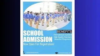 How to create school advertising poster in photoshop || school advertisement