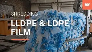 LLDPE and LDPE Film Shredded with a WEIMA Shredder