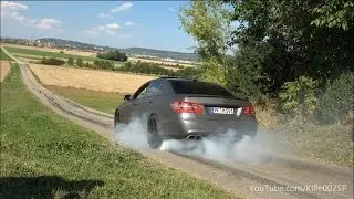 Mercedes E63 AMG burnouts, revs & lovely sound 1080p