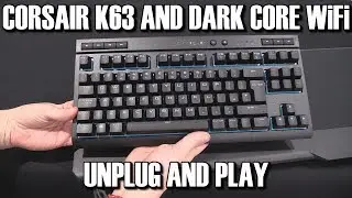 Corsair K63 Wireless Keyboard Dark Core Mouse MM1000 Mousepad Review
