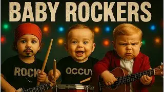 Baby Trump, Elon, Obama & Biden Rocking with Brett Michaels | #babyband  #viralcomedy #babycomedy
