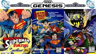 All DC Superheroes Games on Sega Genesis (Mega Drive)